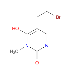 2(1H)-Pyrimidinone, 5-(2-bromoethyl)-6-hydroxy-1-methyl-