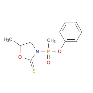 Phosphinic acid, methyl(5-methyl-2-thioxo-3-oxazolidinyl)-, phenyl ester (9CI)