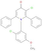 4(1H)-Pyridinone, 3-chloro-1-(2-chloro-5-methoxyphenyl)-2,6-diphenyl-