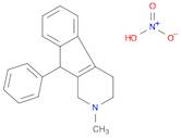 1H-Indeno[2,1-c]pyridine, 2,3,4,9-tetrahydro-2-methyl-9-phenyl-, nitrate (1:1)