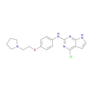 4-Chloro-N-(4-(2-(pyrrolidin-1-yl)ethoxy)phenyl)-7H-pyrrolo[2,3-d]pyrimidin-2-amine