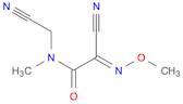 Acetamide, 2-cyano-N-(cyanomethyl)-2-(methoxyimino)-N-methyl-, (E)- (9CI)