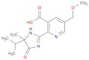 3-Pyridinecarboxylic acid, 2-[4,5-dihydro-4-methyl-4-(1-methylethyl)-5-oxo-1H-imidazol-2-yl]-5-(...