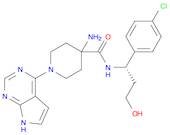 4-Piperidinecarboxamide, 4-amino-N-[(1S)-1-(4-chlorophenyl)-3-hydroxypropyl]-1-(7H-pyrrolo[2,3-d...