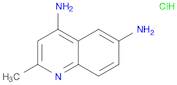 4,6-Quinolinediamine, 2-methyl-, hydrochloride