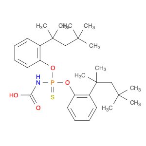 Carbamic acid, [bis[(1,1,3,3-tetramethylbutyl)phenoxy]phosphinothioyl]- (9CI)