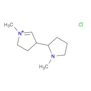 2H-Pyrrolium, 3,4-dihydro-1-methyl-4-(1-methyl-2-pyrrolidinyl)-, chloride (1:1)