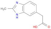 1H-Benzimidazole-6-acetic acid, 2-methyl-