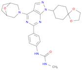 Urea, N-[4-[1-(1,4-dioxaspiro[4.5]dec-8-yl)-4-(8-oxa-3-azabicyclo[3.2.1]oct-3-yl)-1H-pyrazolo[3,...