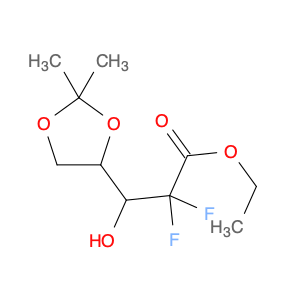 PENTONIC ACID, 2-DEOXY-2,2-DIFLUORO-4,5-O-(1-METHYLETHYLIDENE)-, ETHYL ESTER