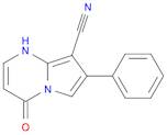 Pyrrolo[1,2-a]pyrimidine-8-carbonitrile, 1,4-dihydro-4-oxo-7-phenyl-