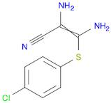 2-Propenenitrile, 2,3-diamino-3-[(4-chlorophenyl)thio]-