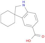 Spiro[cyclohexane-1,3'-[3H]indole]-5'-carboxylic acid, 1',2'-dihydro-