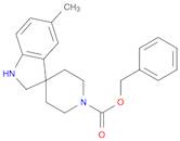 Spiro[3H-indole-3,4'-piperidine]-1'-carboxylic acid, 1,2-dihydro-5-methyl-, phenylmethyl ester