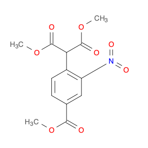 Propanedioic acid, 2-[4-(methoxycarbonyl)-2-nitrophenyl]-, 1,3-dimethyl ester