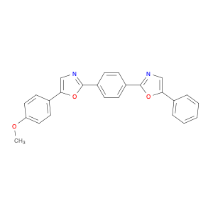 Oxazole, 5-(4-methoxyphenyl)-2-[4-(5-phenyl-2-oxazolyl)phenyl]- (9CI)
