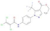 1H-Pyrazole-4-carboxylic acid, 1-[4-[(2,3,3-trichloro-1-oxo-2-propen-1-yl)amino]phenyl]-5-(trifl...