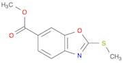 6-Benzoxazolecarboxylic acid, 2-(methylthio)-, methyl ester