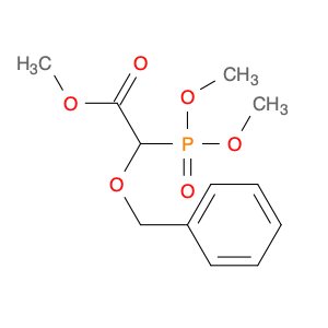 Acetic acid, 2-(dimethoxyphosphinyl)-2-(phenylmethoxy)-, methyl ester