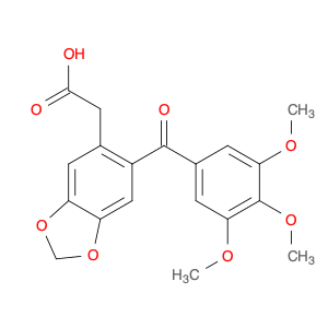 1,3-Benzodioxole-5-acetic acid, 6-(3,4,5-trimethoxybenzoyl)-