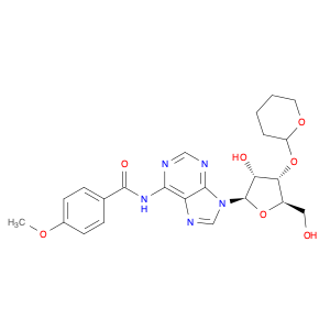 Adenosine, N-(4-methoxybenzoyl)-3'-O-(tetrahydro-2H-pyran-2-yl)- (9CI)