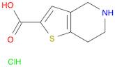 Thieno[3,2-c]pyridine-2-carboxylic acid, 4,5,6,7-tetrahydro-, hydrochloride (1:1)