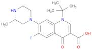 3-Quinolinecarboxylic acid, 1-(1,1-dimethylethyl)-6-fluoro-1,4-dihydro-7-(3-methyl-1-piperazinyl)-…