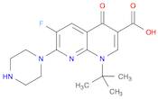 1,8-Naphthyridine-3-carboxylic acid, 1-(1,1-dimethylethyl)-6-fluoro-1,4-dihydro-4-oxo-7-(1-piperaz…