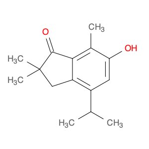 1H-Inden-1-one, 2,3-dihydro-6-hydroxy-2,2,7-trimethyl-4-(1-methylethyl)-