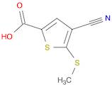 2-Thiophenecarboxylic acid, 4-cyano-5-(methylthio)-