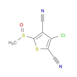 2,4-Thiophenedicarbonitrile, 3-chloro-5-(methylsulfinyl)-
