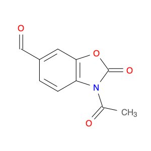 6-Benzoxazolecarboxaldehyde, 3-acetyl-2,3-dihydro-2-oxo-