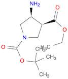 1,3-Pyrrolidinedicarboxylic acid, 4-amino-, 1-(1,1-dimethylethyl) 3-ethyl ester, (3S,4S)-