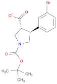 1,3-Pyrrolidinedicarboxylic acid, 4-(3-bromophenyl)-, 1-(1,1-dimethylethyl) ester, (3R,4S)-rel-