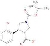 1,3-Pyrrolidinedicarboxylic acid, 4-(2-bromophenyl)-, 1-(1,1-dimethylethyl) ester, (3R,4S)-rel-