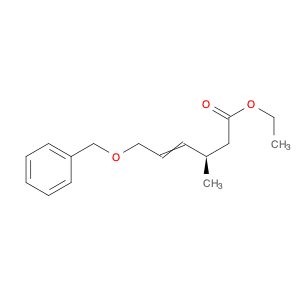 4-Hexenoic acid, 3-methyl-6-(phenylmethoxy)-, ethyl ester, (R)- (9CI)