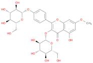 4H-1-Benzopyran-4-one, 3-(β-D-glucopyranosyloxy)-2-[4-(β-D-glucopyranosyloxy)phenyl]-5-hydroxy-7-m…