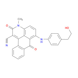 3H-Naphtho[1,2,3-de]quinoline-1-carbonitrile, 2,7-dihydro-6-[[4-(2-hydroxyethyl)phenyl]amino]-3-me…