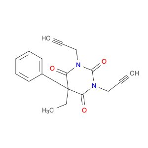 2,4,6(1H,3H,5H)-Pyrimidinetrione, 5-ethyl-5-phenyl-1,3-di-2-propyn-1-yl-