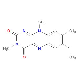 Benzo[g]pteridine-2,4(3H,10H)-dione, 7-ethyl-3,8,10-trimethyl-