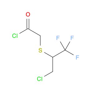 Acetyl chloride, 2-[[1-(chloromethyl)-2,2,2-trifluoroethyl]thio]-