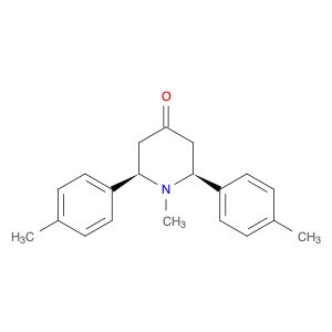 4-Piperidinone, 1-methyl-2,6-bis(4-methylphenyl)-, (2R,6S)-rel-