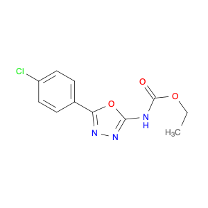 Carbamic acid, [5-(4-chlorophenyl)-1,3,4-oxadiazol-2-yl]-, ethyl ester (9CI)