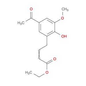 2-Butenoic acid, 4-(5-acetyl-2-hydroxy-3-methoxyphenyl)-, ethyl ester
