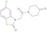 2(3H)-Benzothiazolone, 5-chloro-3-[2-oxo-2-(4-oxo-1-piperidinyl)ethyl]-