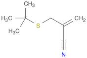 2-Propenenitrile, 2-[[(1,1-dimethylethyl)thio]methyl]-