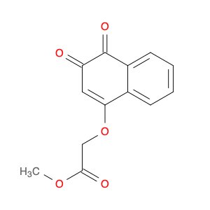 Acetic acid, 2-[(3,4-dihydro-3,4-dioxo-1-naphthalenyl)oxy]-, methyl ester