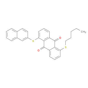 9,10-Anthracenedione, 1-(2-naphthalenylthio)-5-(pentylthio)-