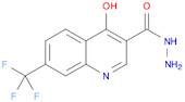 3-Quinolinecarboxylic acid, 4-hydroxy-7-(trifluoromethyl)-, hydrazide