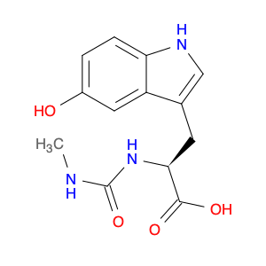L-Tryptophan, 5-hydroxy-N-[(methylamino)carbonyl]-